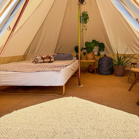 Gulvtæppe til glamping telt