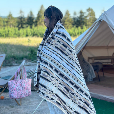 Bomulds picnictæppe
